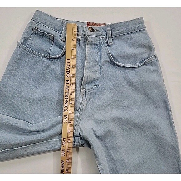 Vintage Mom Button Fly Jeans High Waist Tapered Light Wash Women's Size 9 26x28 - Picture 14 of 16